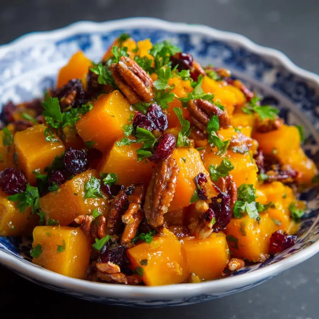 Roasted Butternut Squash with Cranberries and Pecans Recipe