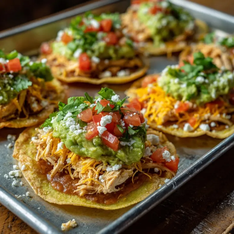 Easy Chicken Tostadas Recipe