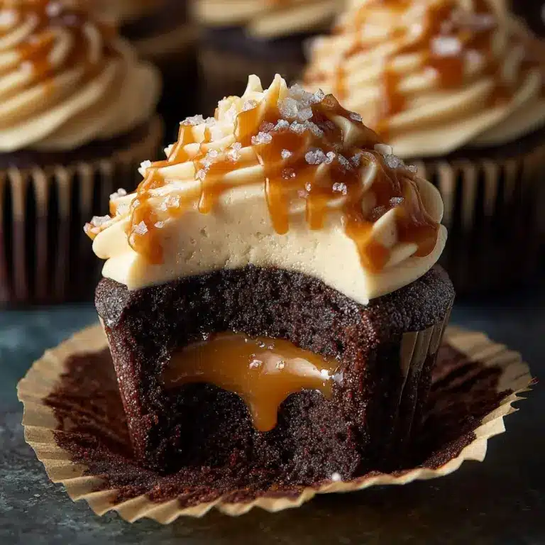 Irresistible Salted Caramel Lava Cupcakes Recipe