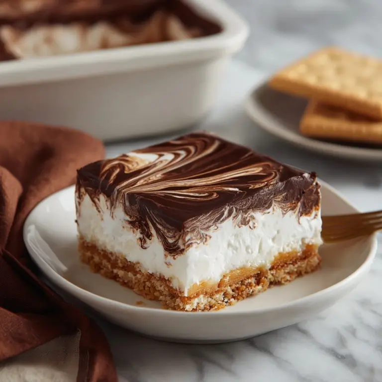 Eclair Cake with Chocolate Ganache Recipe
