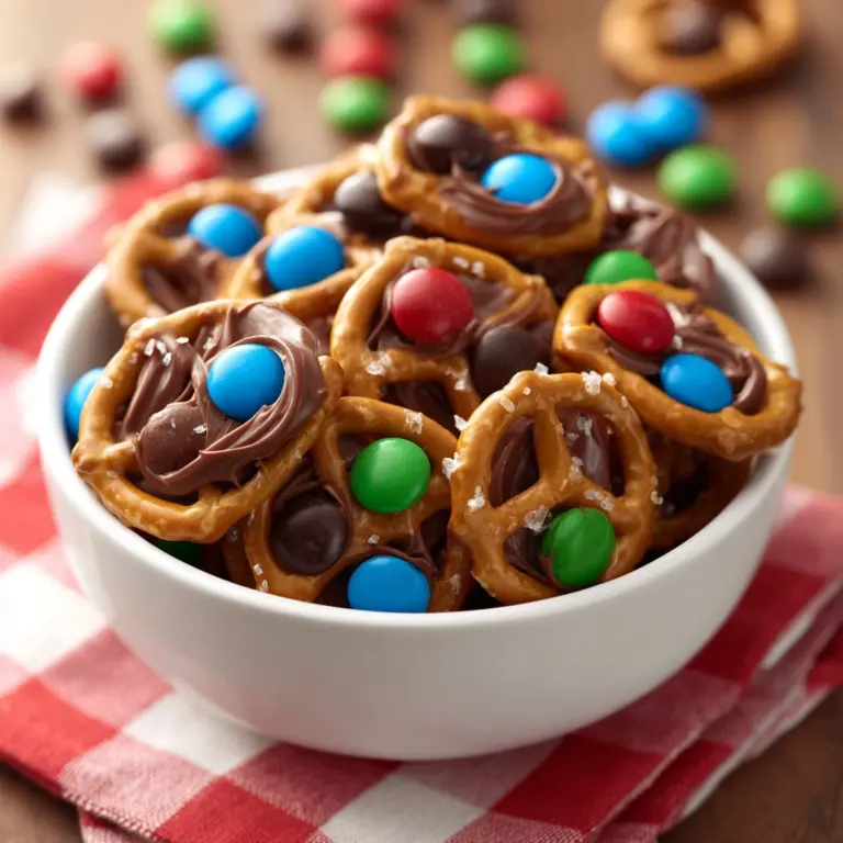 Rolo Pretzels with M&M Candies Recipe