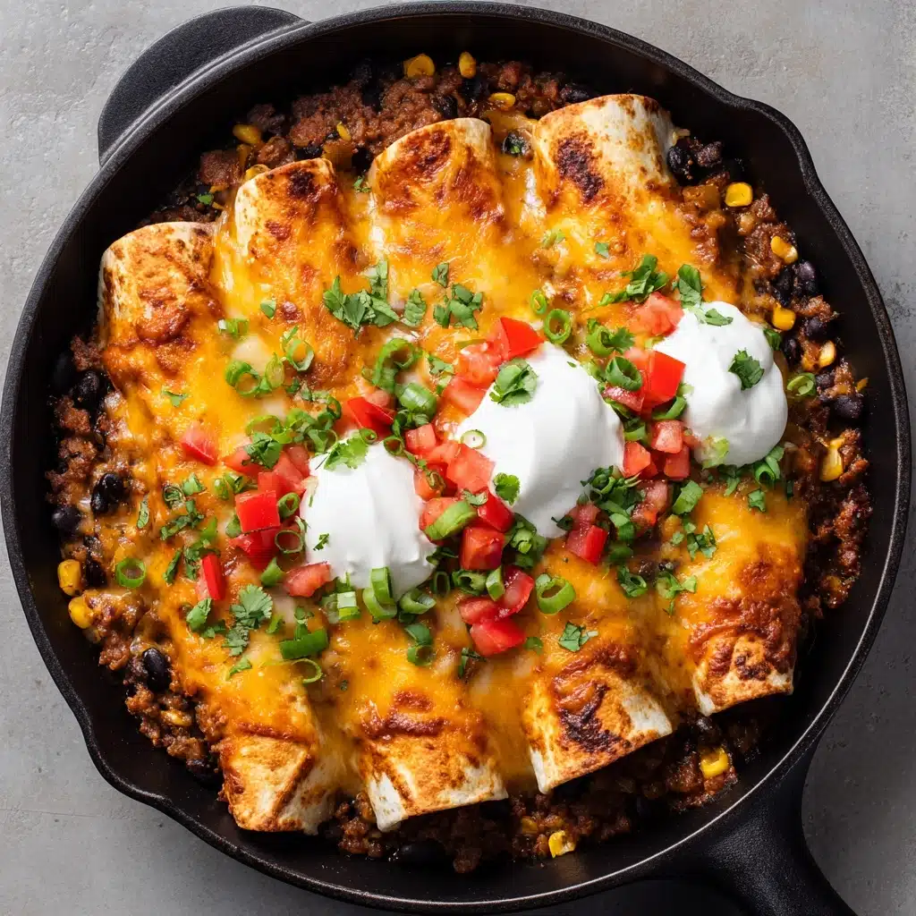 Beef Skillet Enchiladas Recipe