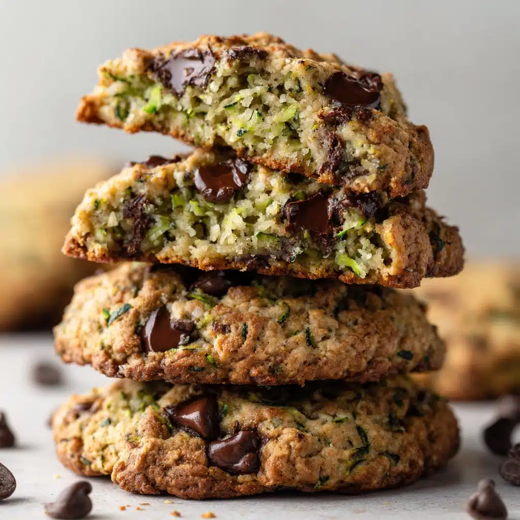Zucchini Oat Chocolate Chip Cookies Recipe - Recipe Image