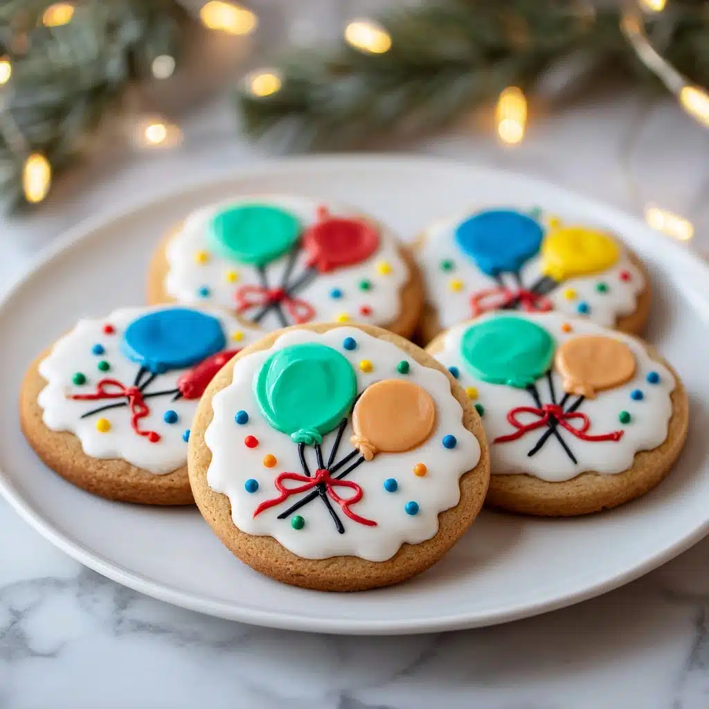 Christmas Lights Royal Icing Sugar Cookies Recipe
