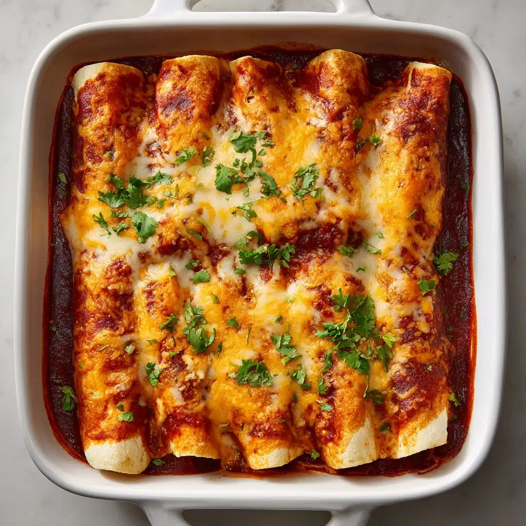 Chicken Enchiladas with Homemade Red Enchilada Sauce Recipe