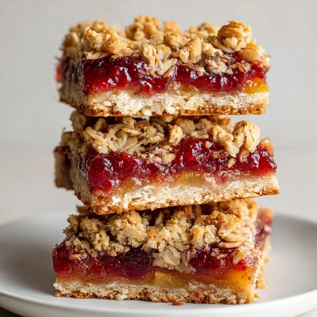 Strawberry Oatmeal Jam Bars Recipe