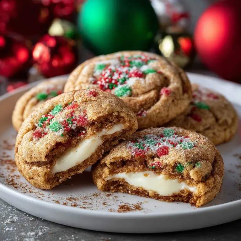 Christmas Cheesecake Snickerdoodles Recipe