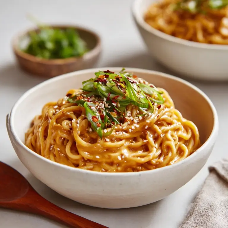 Easy Peanut Butter Ramen Noodles Recipe