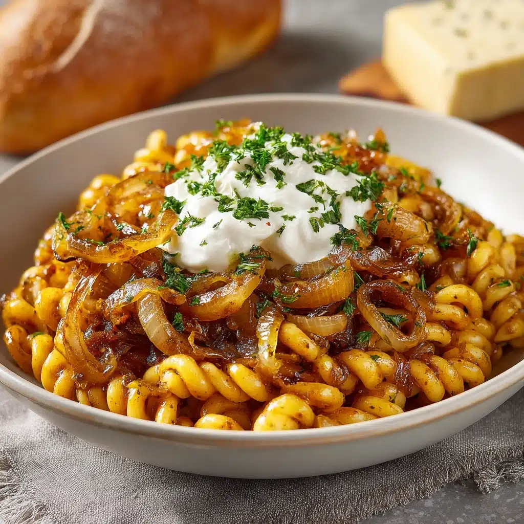 One Pot French Onion Pasta Recipe