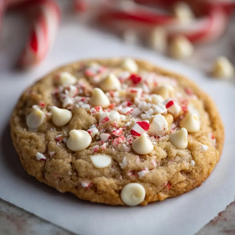 White Chocolate Candy Cane Cookies Recipe