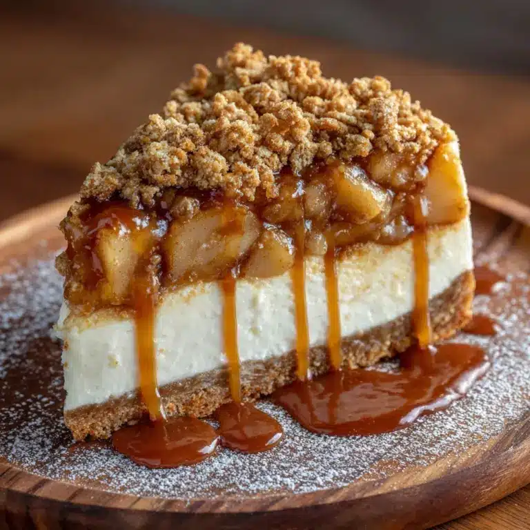 Salted Caramel Apple Pie Cheesecake Recipe
