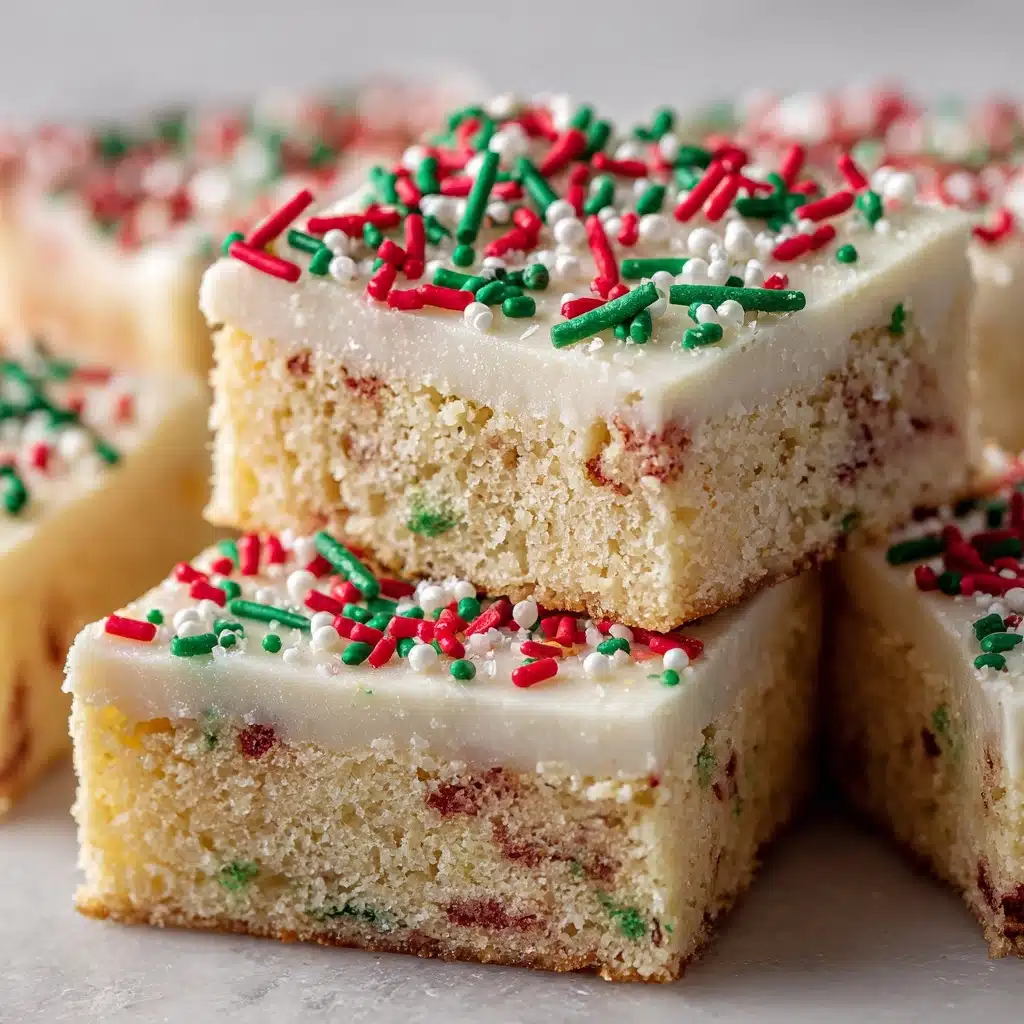 Christmas Sugar Cookie Bars Recipe - Recipe Image