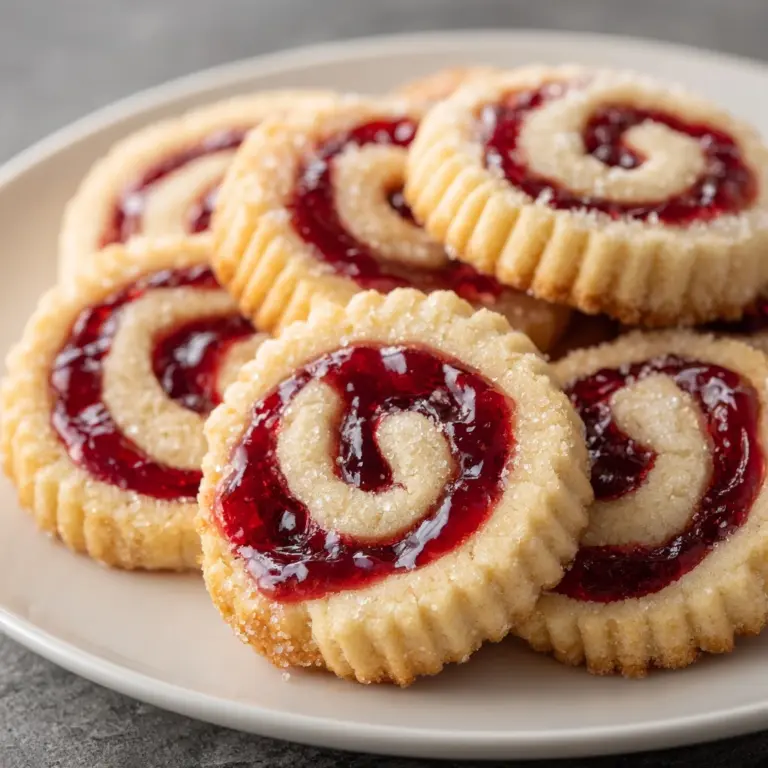 Raspberry Swirl Shortbread Cookies Recipe