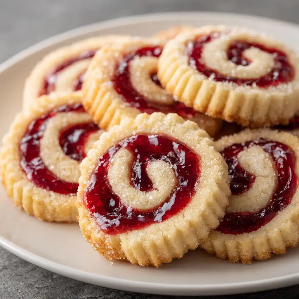 Raspberry Swirl Shortbread Cookies Recipe