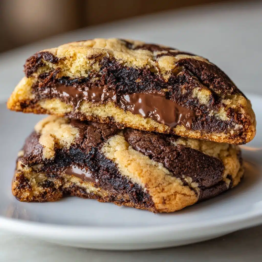 Peanut Butter Brownie Swirl Cookies Recipe