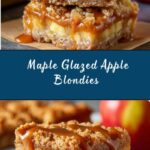 Maple Glazed Apple Blondies Recipe