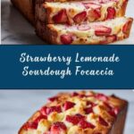Strawberry Lemonade Sourdough Focaccia Recipe