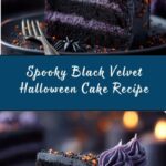 Spooky Black Velvet Halloween Cake Recipe
