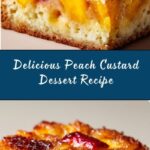 Easy Peach Custard Dessert Recipe