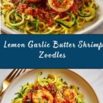 Lemon Garlic Butter Shrimp with Zoodles Recipe