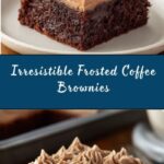 Frosted Coffee Brownies Recipe