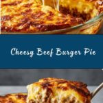 Cheesy Beef Burger Pie Recipe