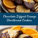 Chocolate Dipped Orange Shortbread Cookies Recipe