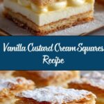 Vanilla Custard Cream Squares Recipe