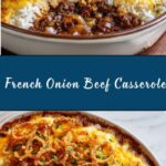 French Onion Ground Beef and Rice Casserole Recipe