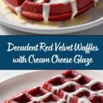 Red Velvet Waffles with Cream Cheese Glaze Recipe