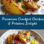 Garlic Parmesan Crockpot Chicken and Potatoes Recipe