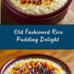 Amazing Old Fashioned Rice Pudding Recipe