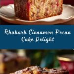 Rhubarb Cinnamon Pecan Cake Recipe