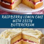 Raspberry Cake with Lemon Buttercream Recipe
