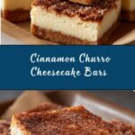 Cinnamon Churro Cheesecake Bars Recipe