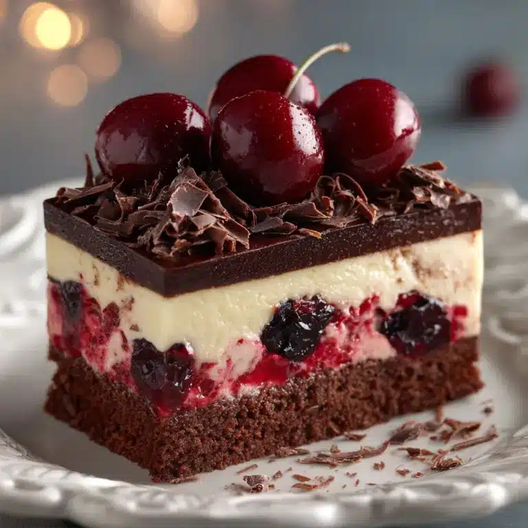 Chocolate Cherry Cheesecake Bars Recipe