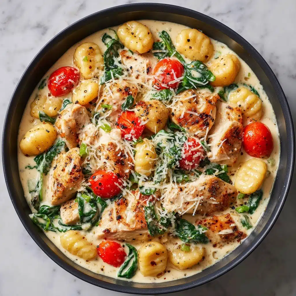Garlic Chicken Gnocchi Skillet Recipe - Recipe Image