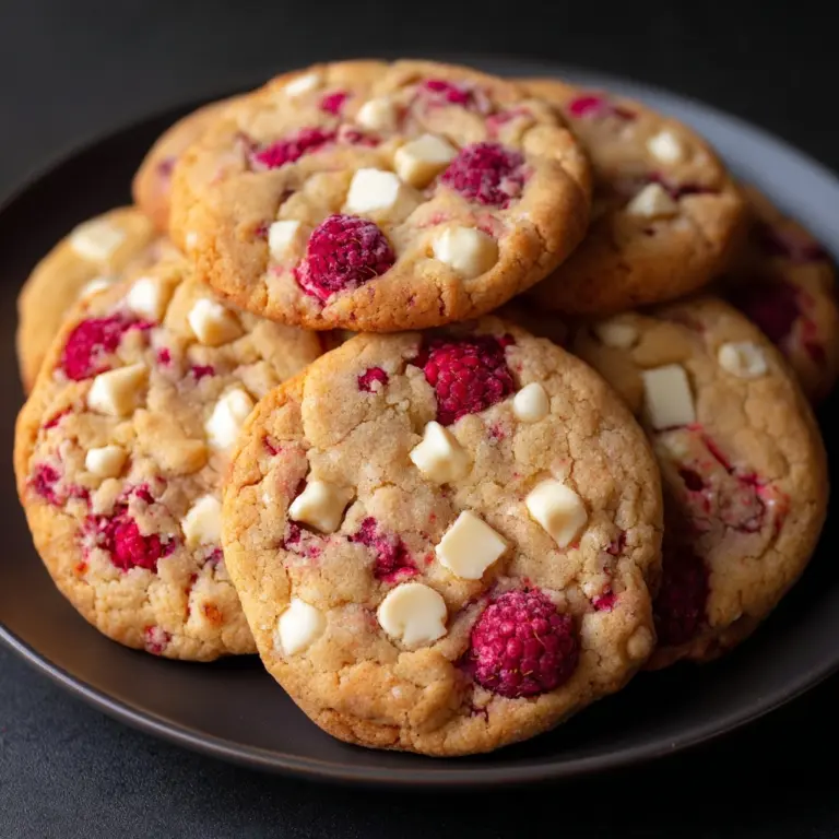 Raspberry and White Chocolate Cookies Recipe