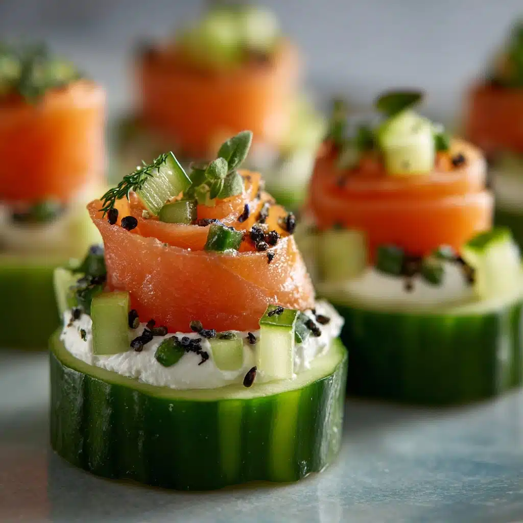 Cucumber Smoked Salmon Bites Recipe - Recipe Image
