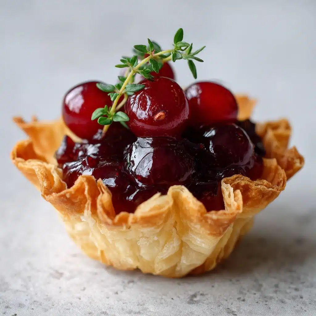 Cranberry Brie Phyllo Cups Recipe