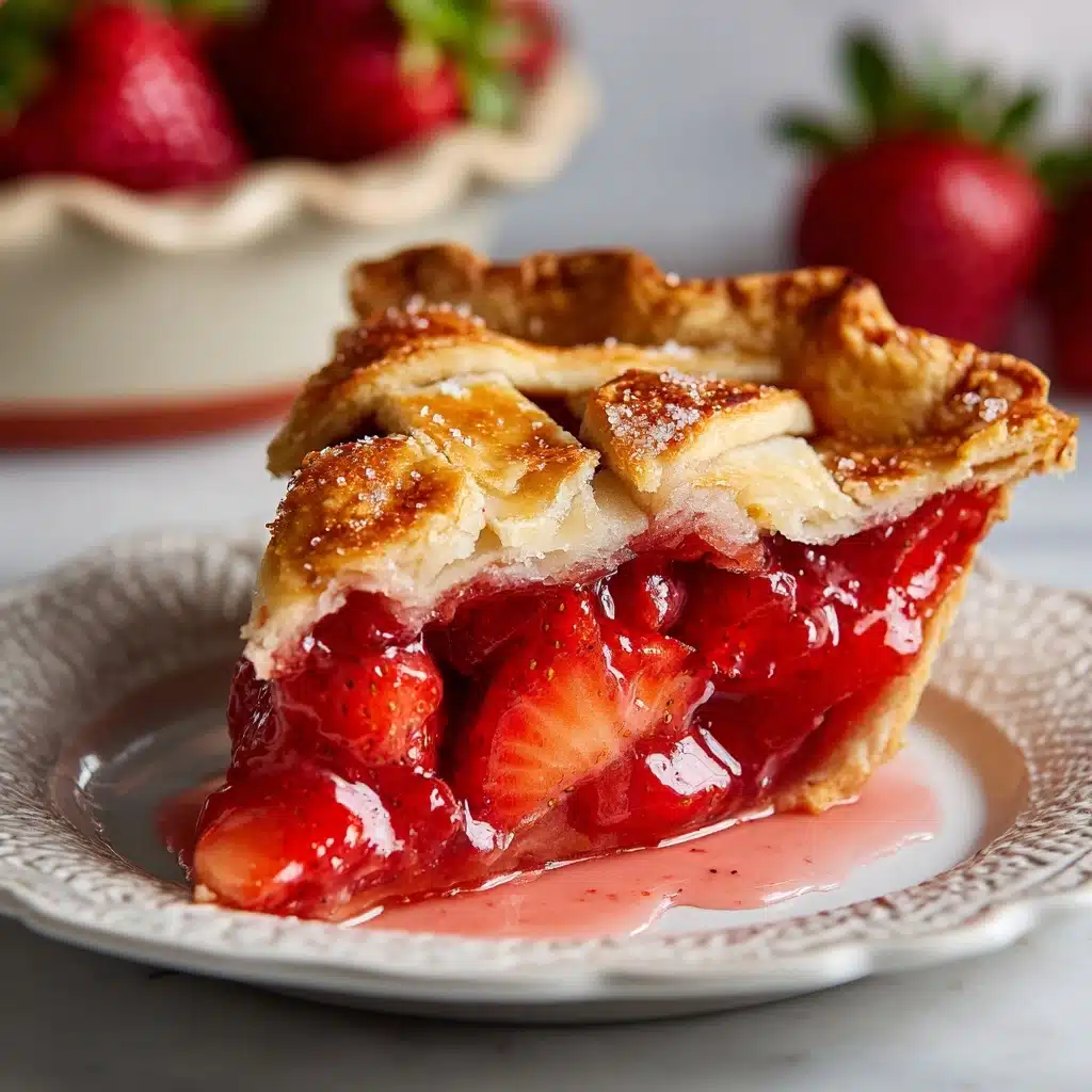 Strawberry Rhubarb Pie Recipe - Recipe Image