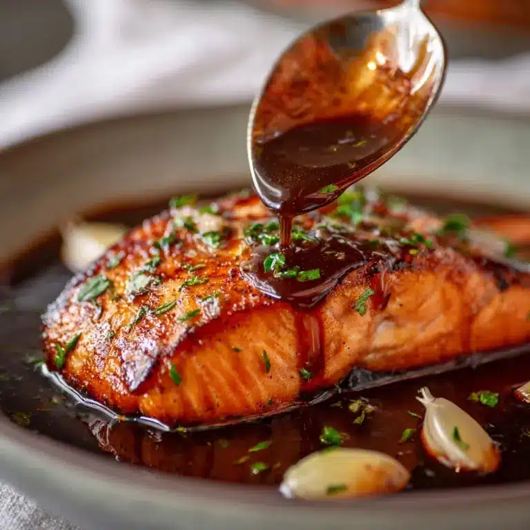 Honey Garlic Glazed Salmon Recipe