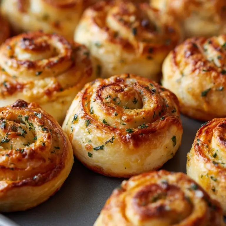 Cheesy Garlic Butter Rollups Recipe