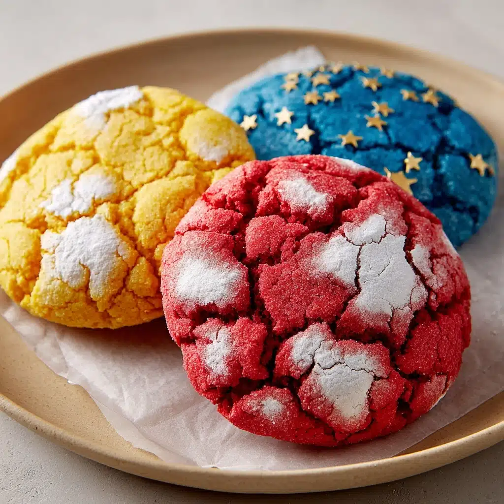 Patriotic Crinkle Cookies Recipe