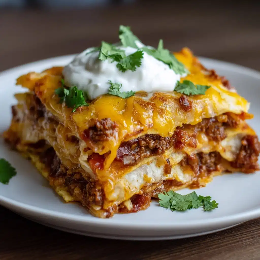 Tortilla Chip Enchiladas Recipe - Recipe Image