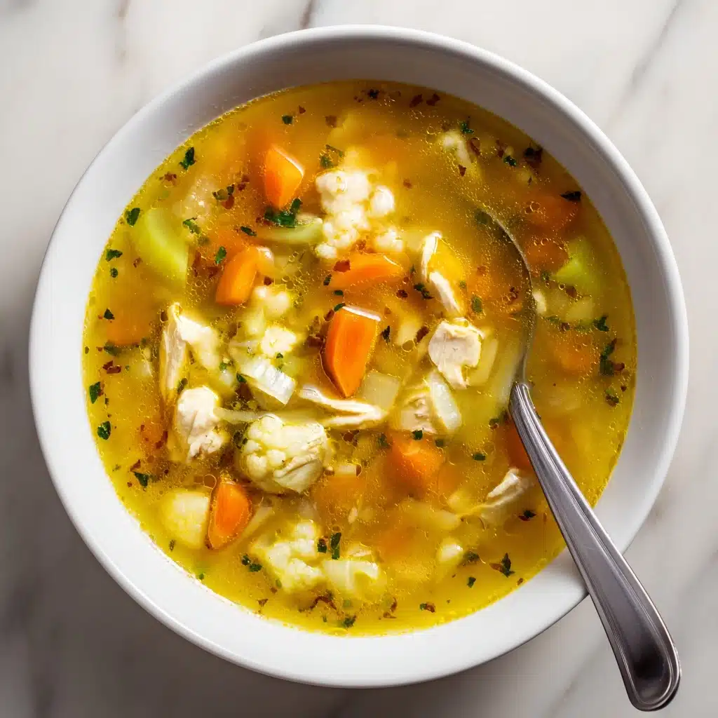 Anti-Inflammatory Cauliflower Chicken Soup Recipe - Recipe Image