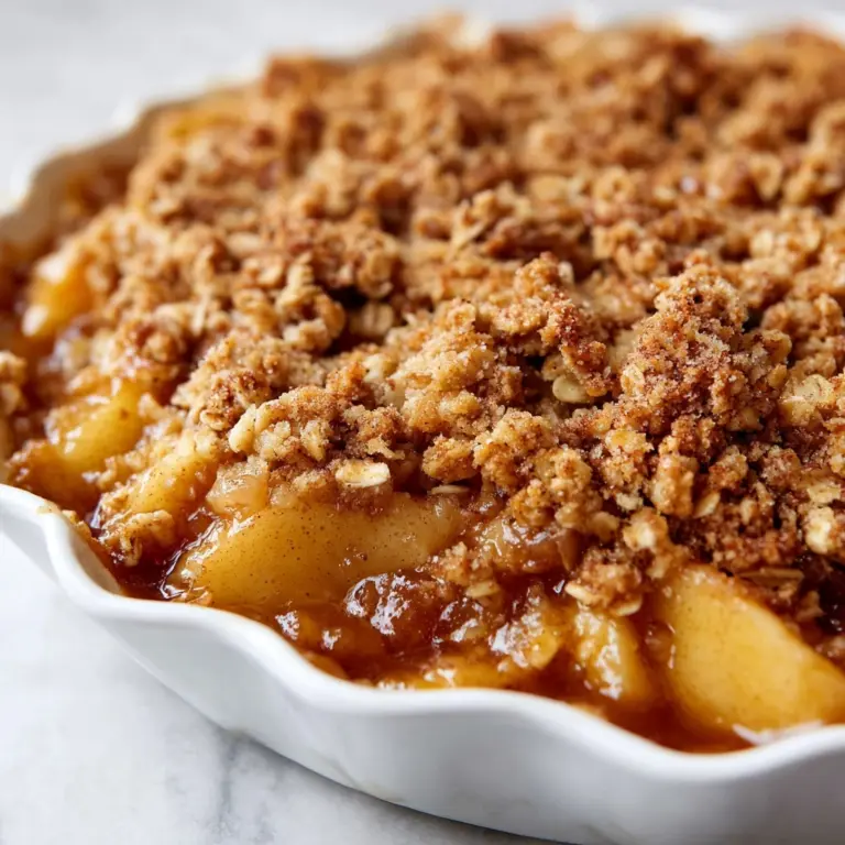 Old Fashioned Easy Apple Crisp Recipe