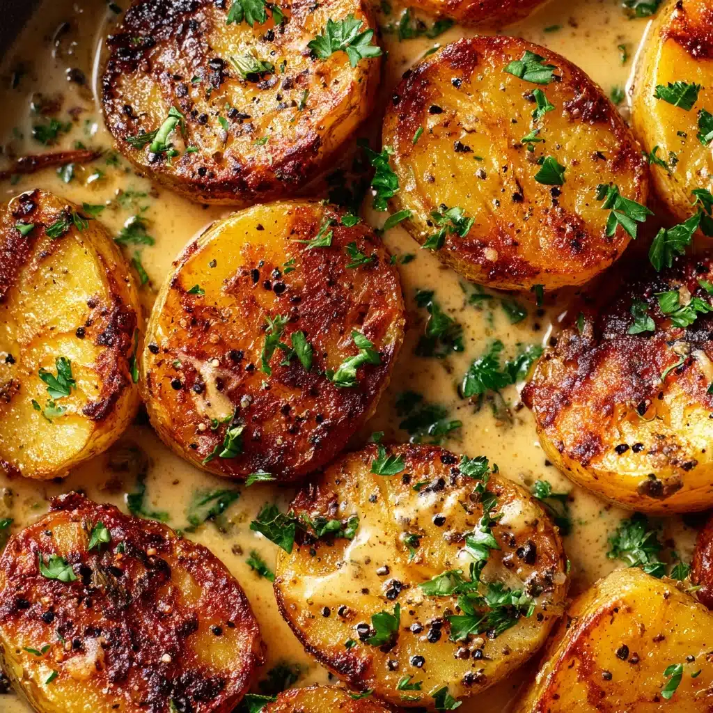 Creamy Garlic Sauce Potatoes Recipe - Recipe Image