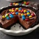 No-Bake Chocolate M&M Pie Recipe