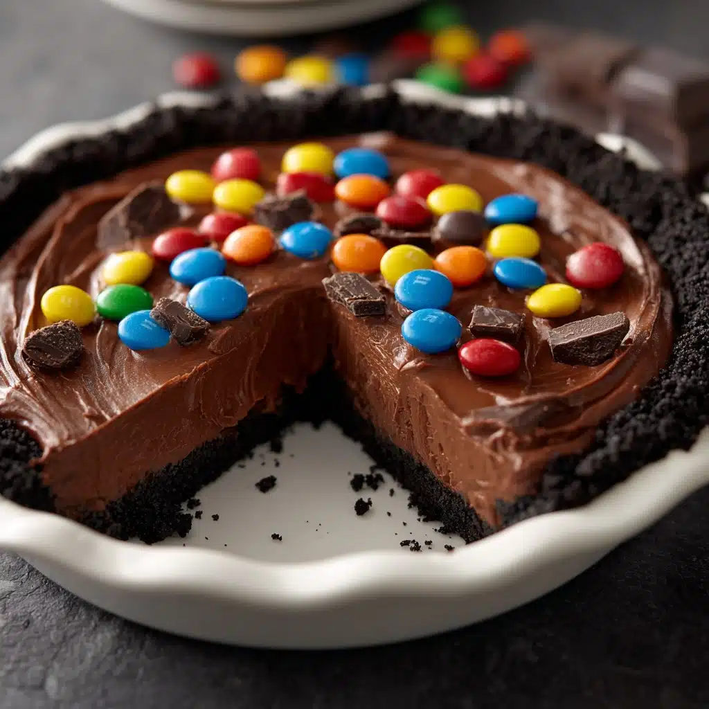 No-Bake Chocolate M&M Pie Recipe
